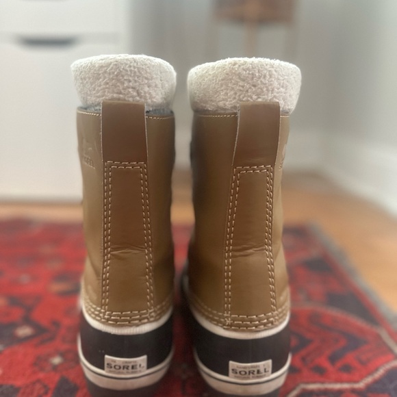 SOREL Yoot Pac Kids / Insulated Waterproof Snow Boots Tan - Picture 3 of 8